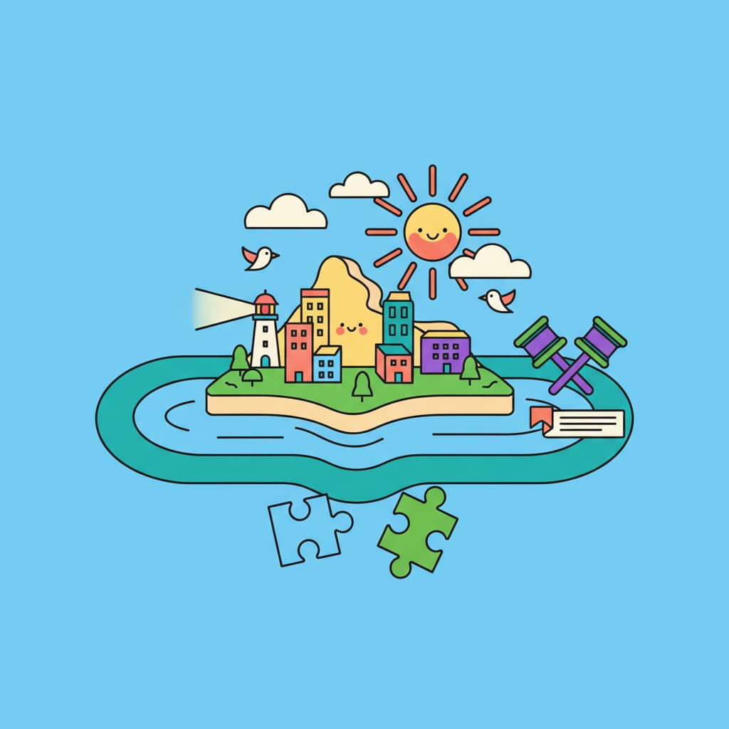 Visual illustration: The Geographic and Legal Puzzle: Why Liberland Exists