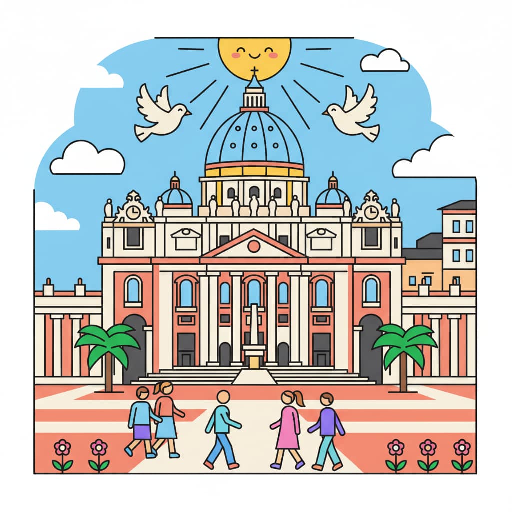 Visual illustration: Vatican City: A Spiritual Epicenter with Monumental Art
