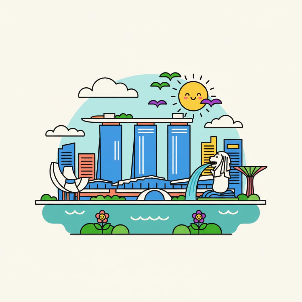 Visual illustration: Singapore: Building a Global Hub from Scratch