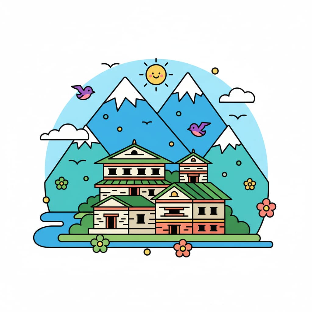 Visual illustration: Hidden Mountain Sanctuaries: Ghandruk, Nepal