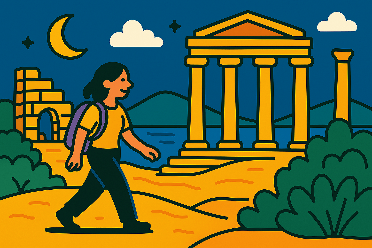 Bodrum modern city ancient ruins