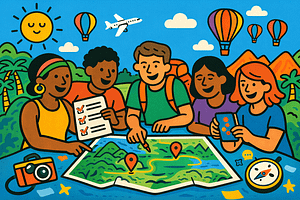 Organize your Group trip with ease using TripMerge. From destination choices with TripSync to budgeting with TripBudget, and planning with TripJotter, we've got you covered. Get inspired and start planning!