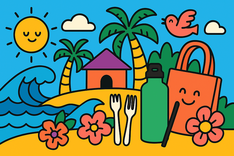 Zero-Waste Travel Tips : Pack Plastic-Free & Travel Light