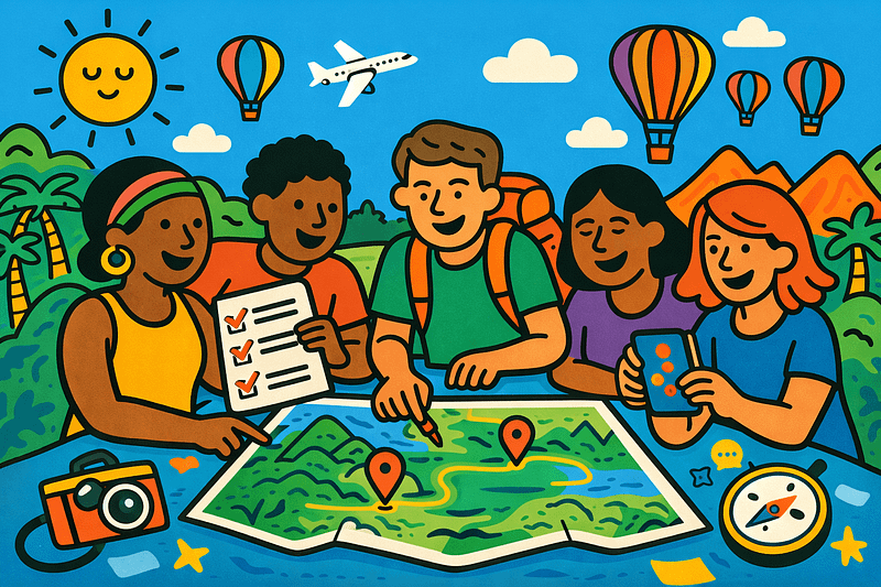 Organize your Group trip with ease using TripMerge. From destination choices with TripSync to budgeting with TripBudget, and planning with TripJotter, we've got you covered. Get inspired and start planning!