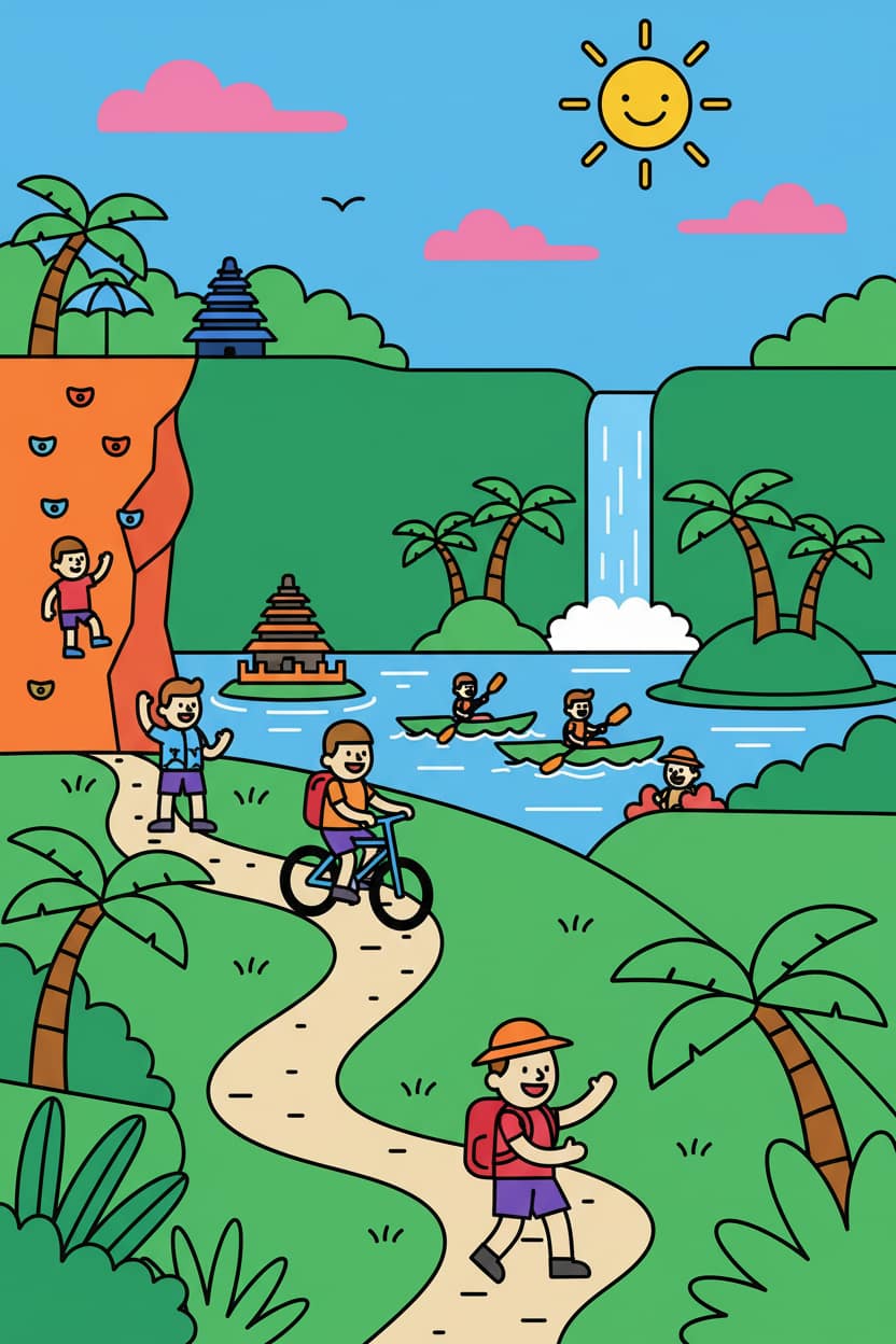 Visual illustration: Activities & Adventures: What Is There to Do Beyond the Beach?