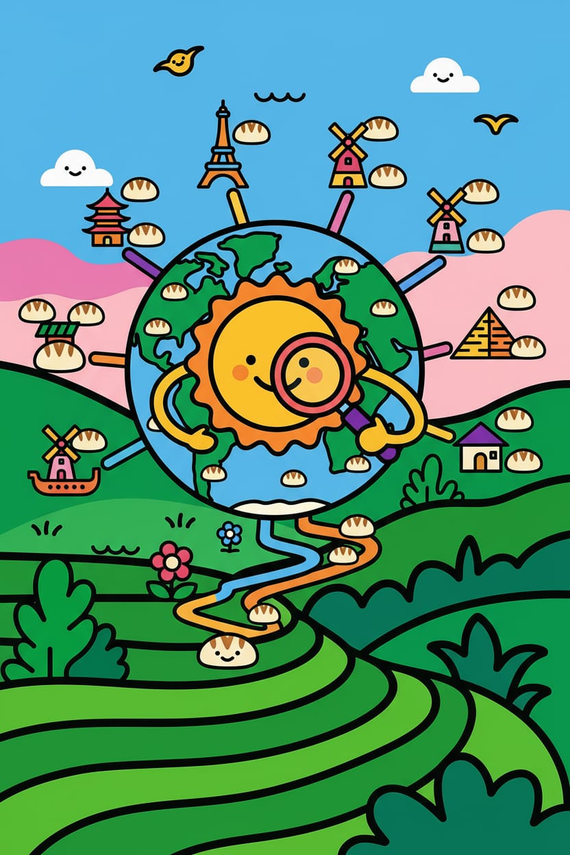 Visual illustration: Our Research Methodology for Curating Global Sourdoughs